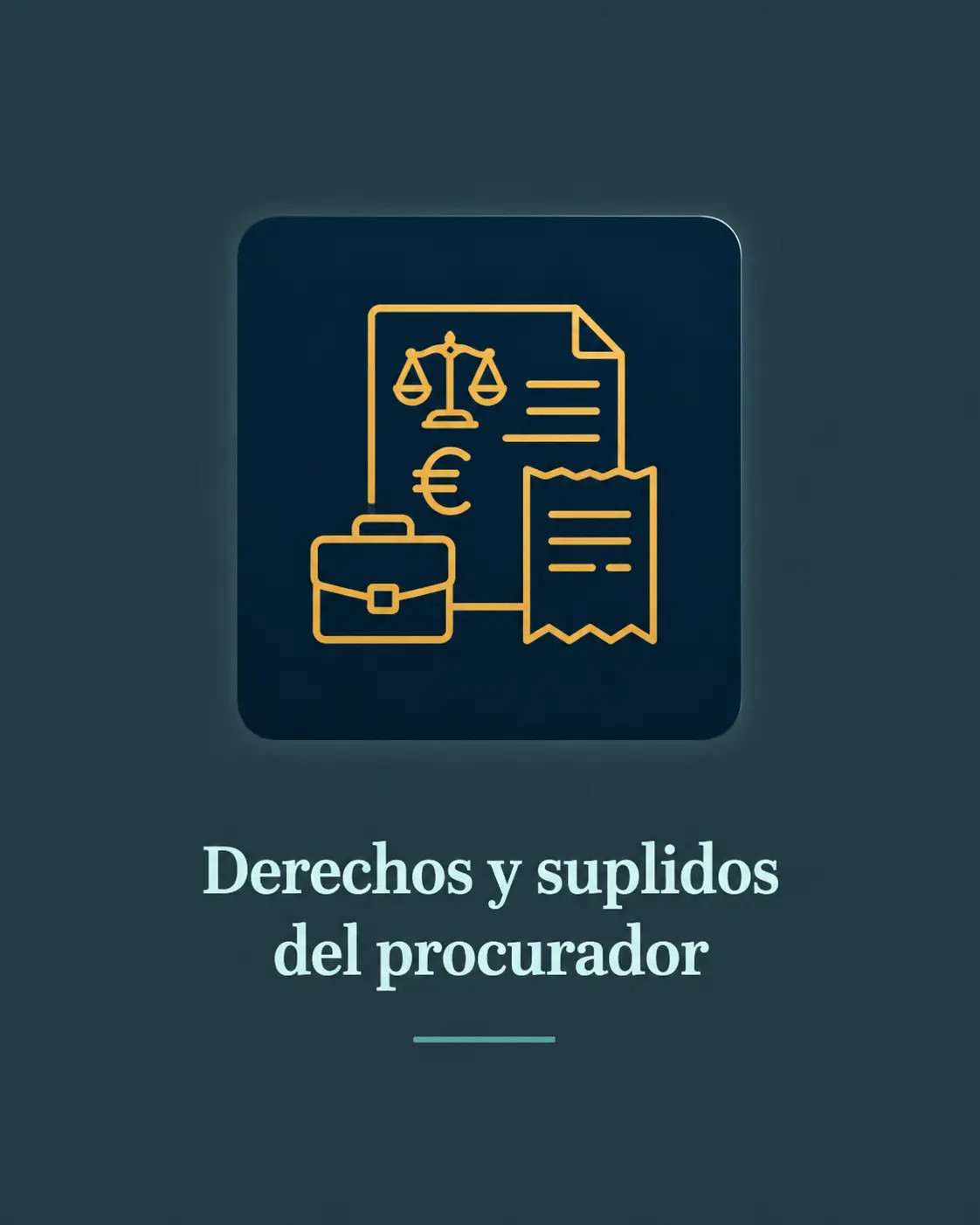 Calcula derechos y suplidos del procurador en procedimientos civiles.